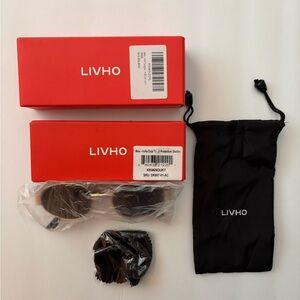 Livho Sunglasses Pack of 2 with Black Pouch